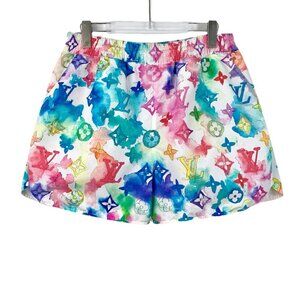 Louis Vuitton Colorful logo monogram printed casual shorts